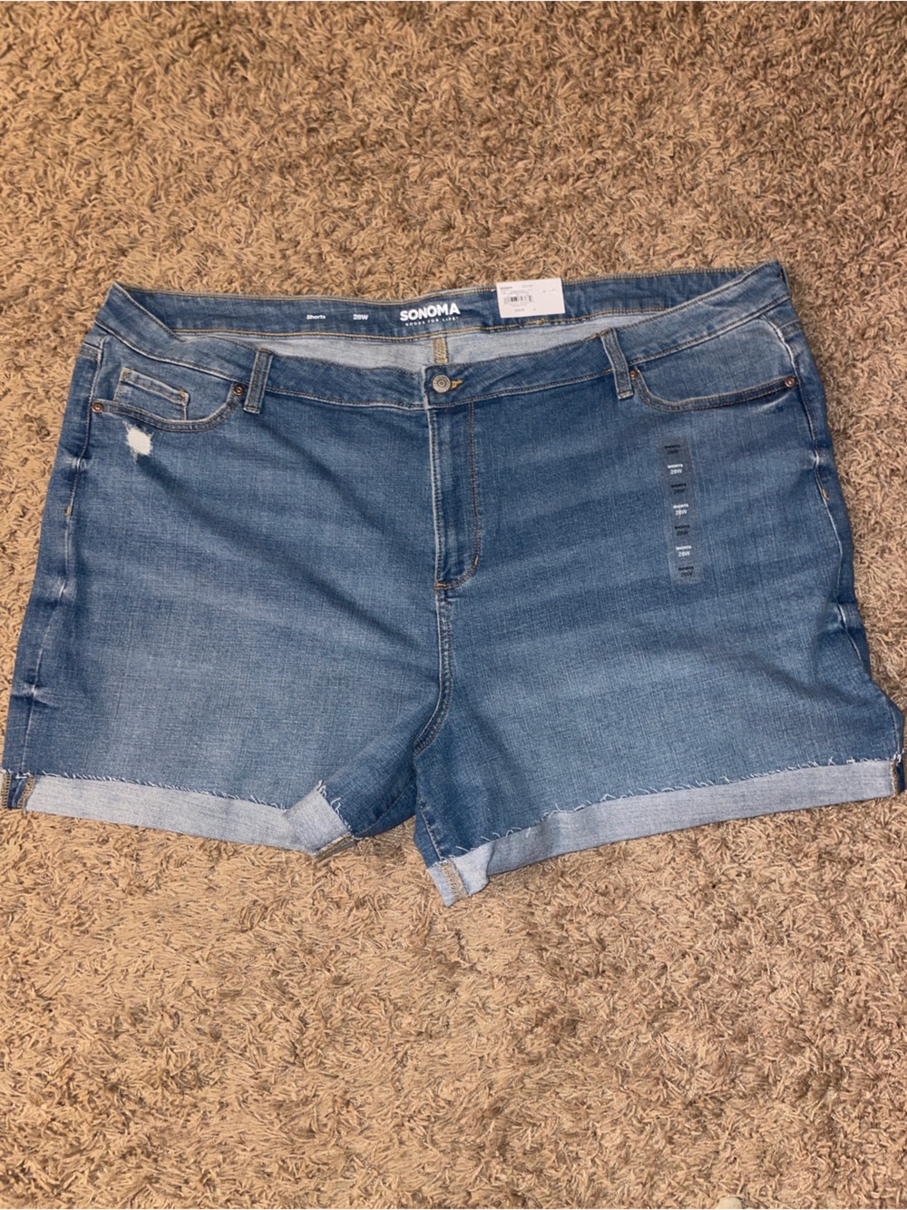 Sonoma Light Blue Women's -cuffed shorts SZ.28W